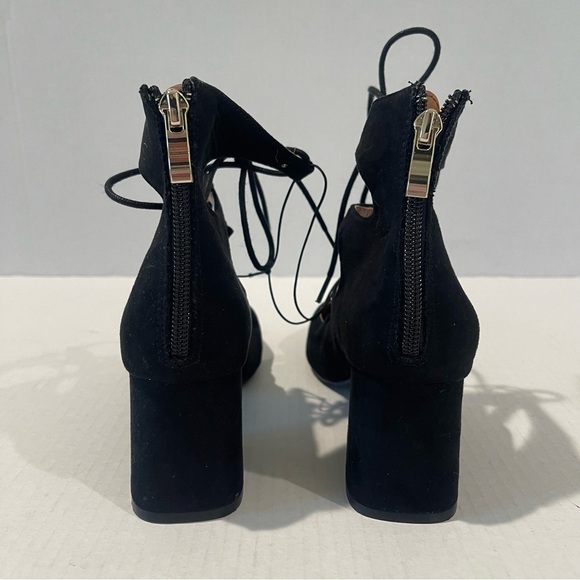 Women’s H&M Court Lace Faix Suede Wedge Sandals Size 7 US! - Picture 6 of 9